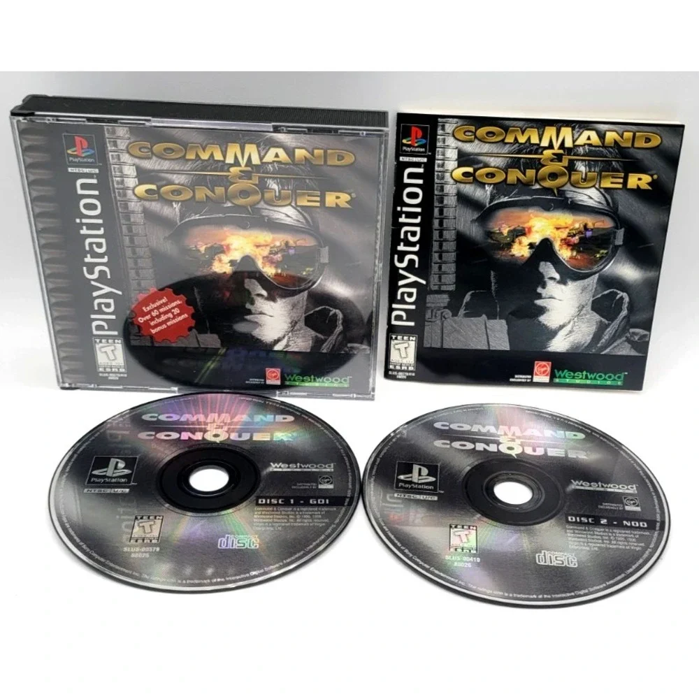 Command & Conquer (PlayStation 1, 1995) PS1 COMPLETE IN BOX CIB